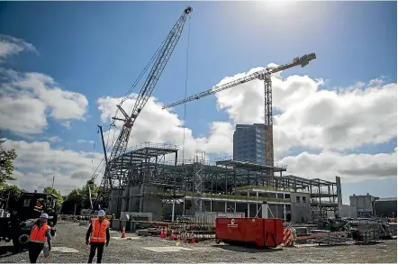  ?? GEORGE HEARD/STUFF ?? The convention centre in central Christchur­ch is due to hold its first conference in late 2020.