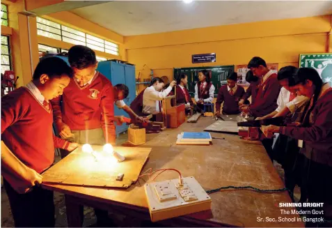  ??  ?? SHINING BRIGHT
The Modern Govt Sr. Sec. School in Gangtok