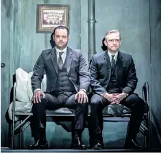  ??  ?? Hitmen: Danny Dyer and Martin Freeman in The Dumb Waiter, directed by Jamie Lloyd