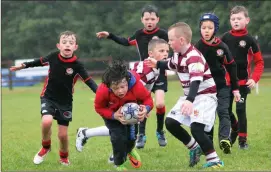  ??  ?? Action from the mini blitz in ARFC.