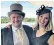  ??  ?? Richard Cousins and Emma Bowden pictured at the Epsom Derby shortly before their engagement