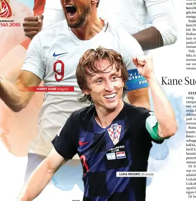  ?? REUTERS ?? HARRY KANE LUKA MODRIC