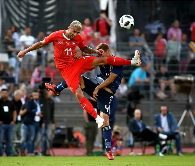  ?? TI-PRESS/GOLAY ?? Valon Behrami, un uomo sempre sul pezzo