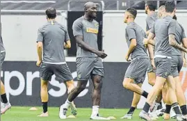  ?? FOTO: EFE ?? Lukaku lleva 30 goles esta temporada
Ayer el crack del Inter se entrenó relajado