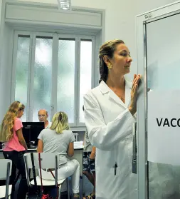  ?? (foto Newpress) ?? All’Ats Il centro vaccinale di via Statuto a Brera