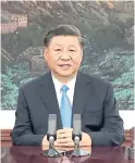  ?? UNTV VIA THE ASSOCIATED PRESS ?? Negative world views of China date to Xi Jinping’s rise to the presidency, said one former Canadian official.