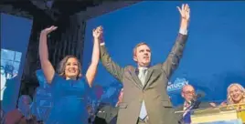  ?? AP ?? • Kentucky’s Democrat governor-elect Andy Beshear with Lt governor-elect Jacqueline Coleman.