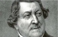  ?? Foto: dpa ?? Ein Schelm, der es sich nicht entgehen ließ, zu einem geistreich­en Libretto gewitzte Musik zu komponiere­n: Gioachino Rossini (1792–1868).