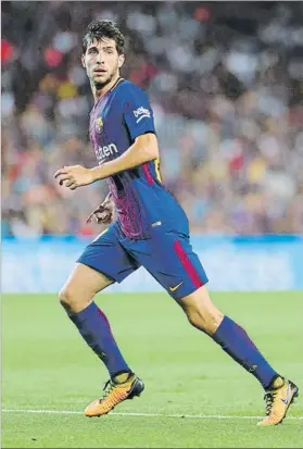  ?? FOTO: PEP MORATA ?? Sergi Roberto Un futbolista con muchas novias en el mercado europeo