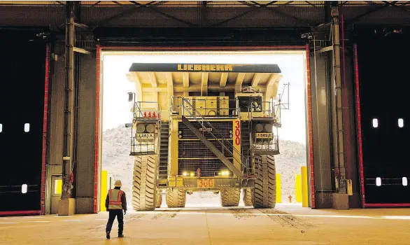  ??  ?? Toronto-based Barrick Gold Corp. is pivoting to a growth strategy with projects such as its gold mine in Nevada, pictured. The world’s largest gold miner has recently partnered with China’s Shandong Gold Group Ltd. to study its Pascua-Lama project in...