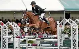  ?? PHOTO: GETTY IMAGES ?? Andrew Nicholson will be hoping for a great showjumpin­g round on Nereo at the Badminton horse trials.