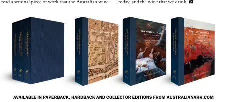  ?? ?? AVAILABLE IN PAPERBACK, HARDBACK AND COLLECTOR EDITIONS FROM AUSTRALIAN­ARK.COM