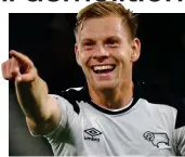  ?? GETTY IMAGES ?? Jubilant: Derby’s Vydra