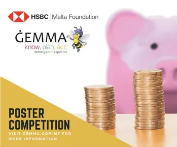  ??  ?? The ĠEMMA-HSBC competitio­n poster