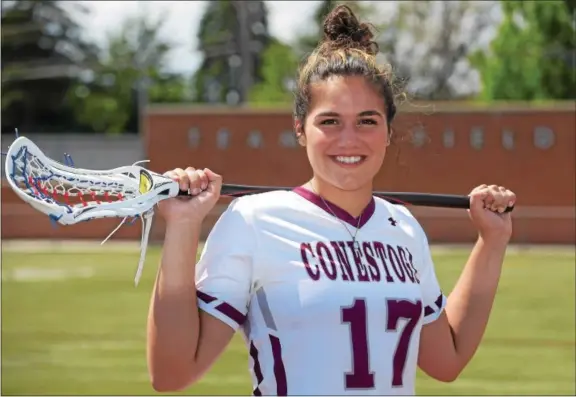  ?? PETE BANNAN — DIGITAL FIRST MEDIA ?? Conestoga’s Liz Scott is the Daily Local News Girls Lacrosse Player of the Year.