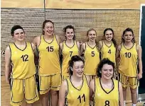  ??  ?? Te Aroha College senior girls basketball team defeated Waihi College to win a spot at the national tournament.