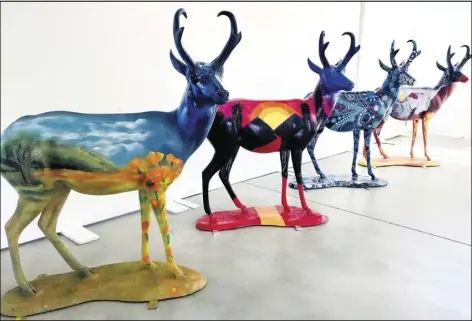  ?? CITY OF PALMDALE ?? The City of Palmdale’s public art program and MOAH will begin displaying sculptures from this year’s incarnatio­n of the “Antelopes on Parade” on Saturday.