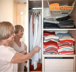  ?? Shuttersto­ck ?? Give that closet a good cleaning from top to bottom. If, after thorough cleaning, the space still looks a little grungy, follow with a fresh coat of paint.