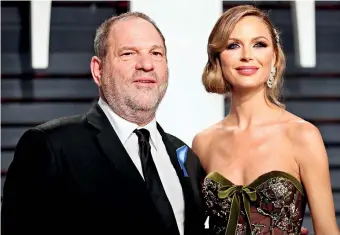  ??  ?? (File) - Producer Harvey Weinstein and fashion designer Georgina Chapman. Reuters/Danny Moloshok