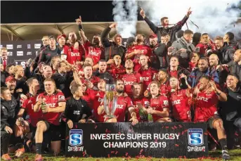  ??  ?? The Crusaders are perennial champions in Super Rugby.