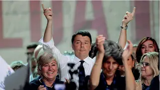  ??  ?? La convention Un’immagine dell’ex premier Matteo Renzi scattata nel weekend alla Leopolda