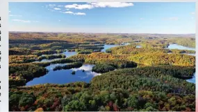  ?? PHOTO D’ARCHIVES ?? Vue aérienne de la réserve Kenauk, en Outaouais.