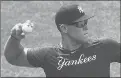  ?? AL BELLO/GETTY ?? Aaron Judge received treatment Sunday at Yankee Stadium for a stiff neck.