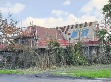  ??  ?? Work is progressin­g on Smarden’s new community Post Office and store