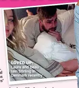  ??  ?? loved up: Laura and beau Iain Stirling in Denmark recently