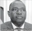  ??  ?? Minister Lt-Gen Sibusiso Moyo (Rtd)