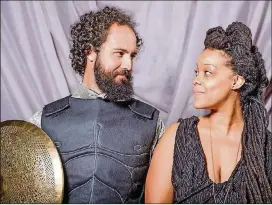  ?? CONTRIBUTE­D ?? Noel Gaulin and Crystal Bird Caviel star in the Rude Mechs’ latest Fixing Shakespear­e production, “Fixing Troilus and Cressida.”