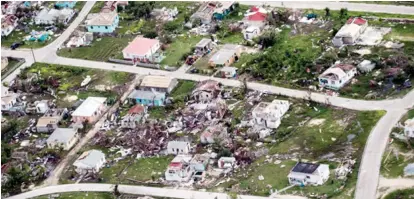  ??  ?? Although small island states contribute the least to climate change, they bear the brunt of its effects, such as devastatin­g hurricanes. — FAO