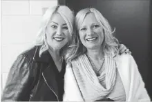  ?? COURTESY OF JANN ARDEN ?? Jann Arden, left, with fan Kathie Jordan from New Hamburg backstage Tuesday night in Kitchener.