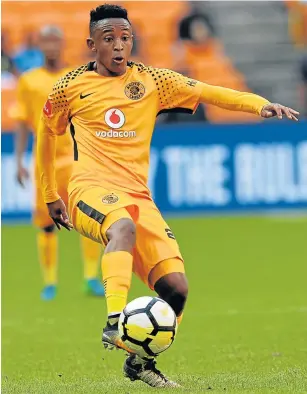  ?? Picture: GALLO IMAGES ?? READY TO GIVE RIGHT KICK: Kaizer Chiefs midfielder Hendrick Ekstein says he is going to give his all as Amakhosi’s hunt for elusive silverware continues this season.