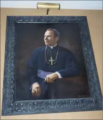  ?? Photo by Joseph B. Nadeau ?? A portrait of the Most Rev. Bishop Louis P. Gelineau will go to the Residence at St. Antoine as Beauchemin closes up shop.