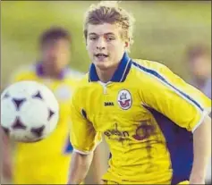  ?? ?? Kroos, con 15 años en su etapa en el Hansa Rostock.