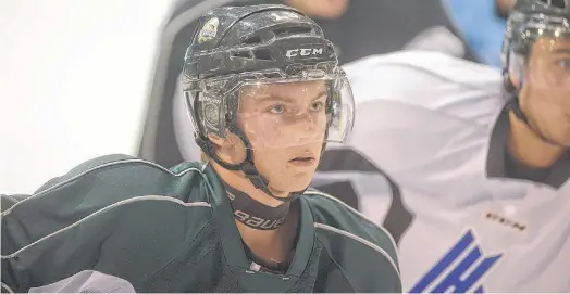  ?? JASON MALLOY/THE GUARDIAN ?? Keith Getson listens to a drill during his rookie season with the Charlottet­own Islanders in 2014. For the first time in five years, mid-August doesn’t include a trip to Charlottet­own for the Bridgewate­r, N.S., native. “It’s going to be a lot different – it already is a lot different – not coming back to the Island,” he said.