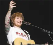  ?? RAY CHAVEZ — STAFF ARCHIVES ?? Levi’s Stadium officials say pop star Ed Sheeran decided against performing there because of a 10 p.m. curfew.