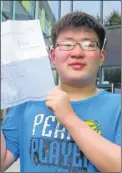  ?? FM4478669 ?? Jack He from China has an A* in maths among his top results at The Spires