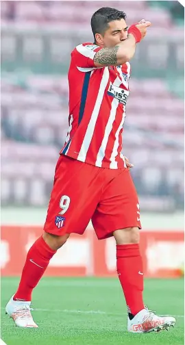  ??  ?? Luis Suárez es el máximo goleador del Atlético, pero lleva cinco fechas sin anotar.