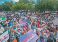  ?? ARCHIVO ?? Marcha en 2019 contra reforma de la Constituci­ón.