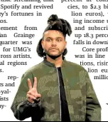  ?? ?? The Weeknd