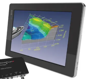  ??  ?? Echopilot’s long range FLS 3D system updates the seabed image every second