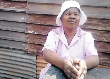  ?? / SIPHO MABENA ?? Maria Sithole is the partner of the 70-year-old man who allegedly killed his mentally disabled son in Atteridgev­ille, Pretoria.