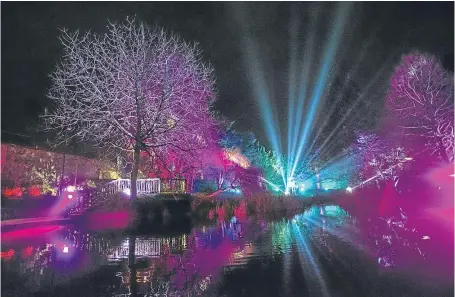  ?? Pictures: Ian Potter. ?? Norie-Miller Walk in Perth is illuminate­d in spectacula­r fashion at last year’s event.