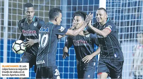  ??  ?? OLANCHANOS. El Juticalpa busca su segundo triunfo de visita en el torneo Apertura 2018.