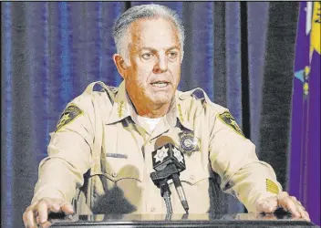  ?? Michael Quine Las Vegas Review-Journal @Vegas88s ?? In February, the Las Vegas Review-Journal reported that Clark County Sheriff Joe Lombardo had directed correction­al officers to stop placing holds on undocument­ed immigrants with low-level traffic bench warrants.