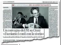  ??  ?? La data
● Il 22 febbraio i Giovani dem organizzan­o una giornata di studio intorno alla figura dell’ex leader socialista
● Filippo Barberis, che avrebbe voluto il coinvolgim­ento del gruppo, è stato costretto alla parziale retromarci­a