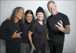  ??  ?? Metallica, from left, Kirk Hammett, Robert Trujillo, Lars Ulrich and James Hetfield.