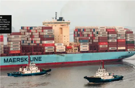  ??  ?? NAVEGACIÓN
El gigante del transporte marítimo Maersk Line está investigan­do la creación de redes móviles flotantes para 125 países.